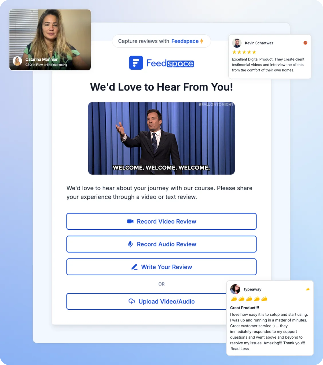 Feedspace review forms 